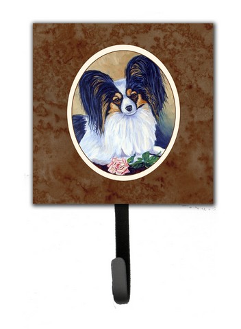 Picture of Carolines Treasures 7037SH4 Papillon a Rose for you Leash or Key Holder