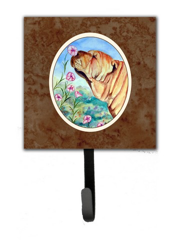 Shar Pei Smell the Flowers Leash or Key Holder