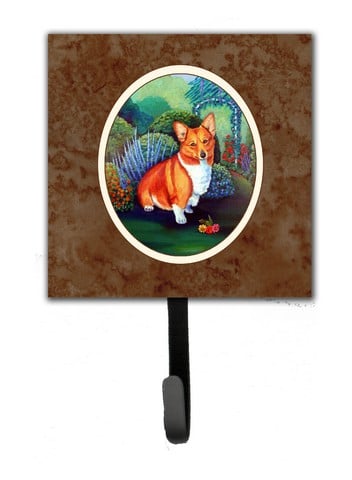 Corgi Leash or Key Holder, 6 x 1.25 x 4.25 in.