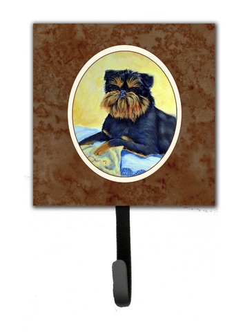Brussels Griffon Leash or Key Holder, 6 x 1.25 x 4.25 in.