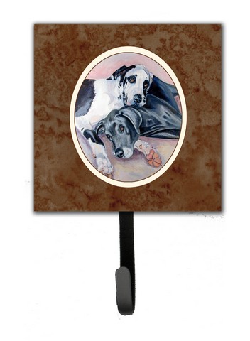 Black & Harlequin Great Dane Leash or Key Holder