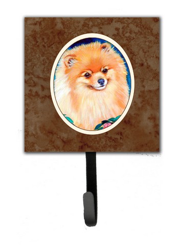 Pomeranian Leash or Key Holder, 6 x 1.25 x 4.25 in.