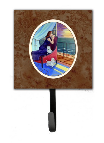Lady with Her Westie Leash or Key Holder