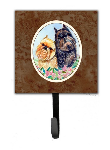 Brussels Griffon Leash or Key Holder, 6 x 1.25 x 4.25 in.