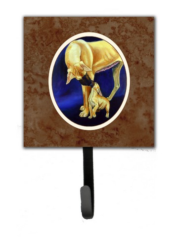 Great Dane & Puppy Leash or Key Holder, 6 x 1.25 x 4.25 in.
