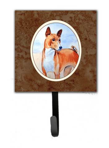Red & White Basenji Leash or Key Holder