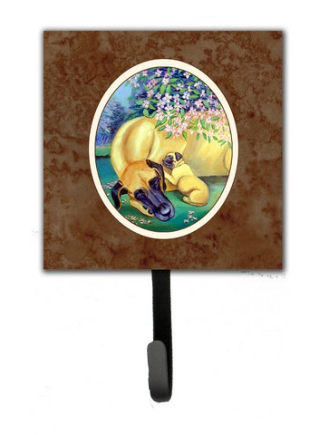 Great Dane & Puppy Leash or Key Holder, 6 x 1.25 x 4.25 in.