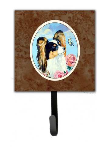 Papillon Leash or Key Holder, 6 x 1.25 x 4.25 in.