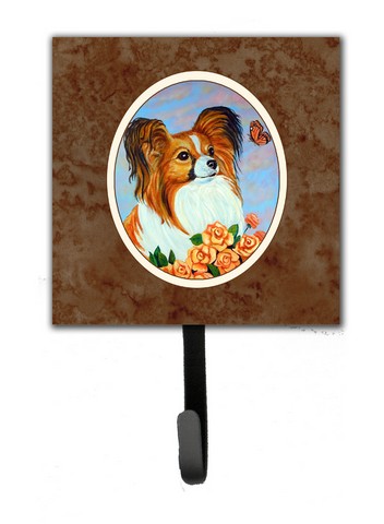 Papillon Leash or Key Holder, 6 x 1.25 x 4.25 in.