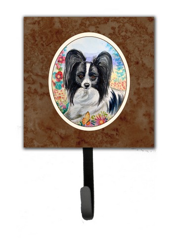 Papillon Leash or Key Holder, 6 x 1.25 x 4.25 in.