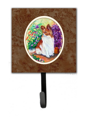Papillon Leash or Key Holder, 6 x 1.25 x 4.25 in.