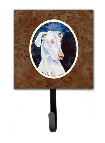 White Great Dane Leash or Key Holder