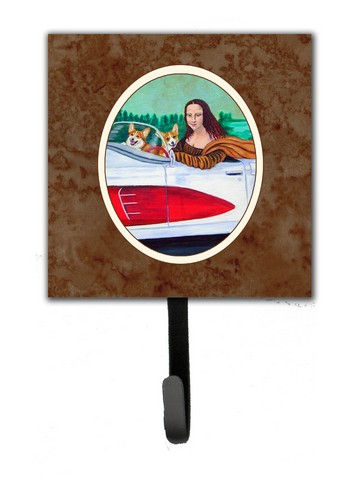Mona Lisa with Corgi Leash or Key Holder