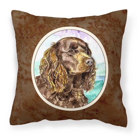 American Water Spaniel Fabric Decorative Pillow