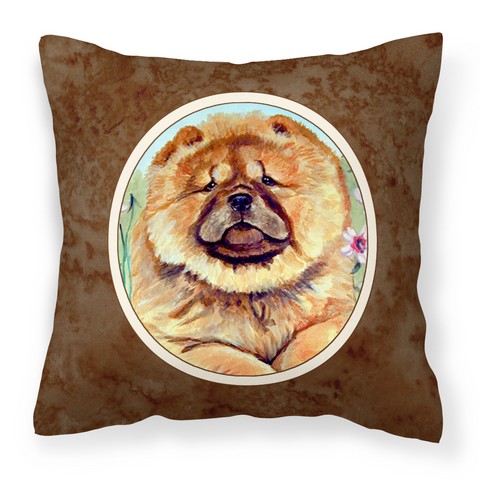Chow Chow Fabric Decorative Pillow - 14 x 3 x 14 in.