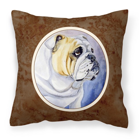 English Bulldog Fabric Decorative Pillow