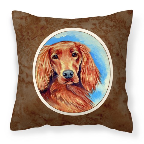 Irish Setter Fabric Decorative Pillow