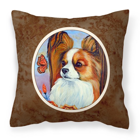 Papillon Fabric Decorative Pillow - 14 x 3 x 14 in.