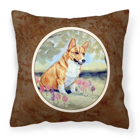 Corgi Fabric Decorative Pillow 14 x 3 x 14 in.