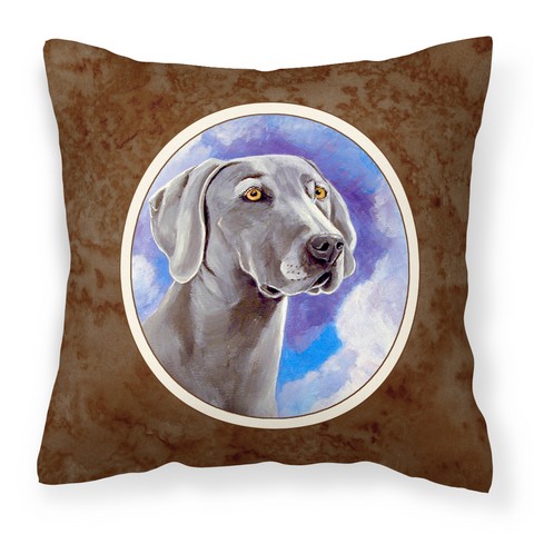 Weimaraner Azure Skies Fabric Decorative Pillow