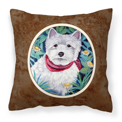 Westie Fabric Decorative Pillow