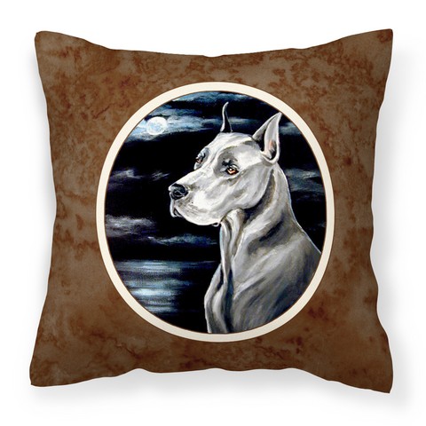 Picture of Carolines Treasures 7067PW1414 Great Dane Moonlight Fabric Decorative Pillow