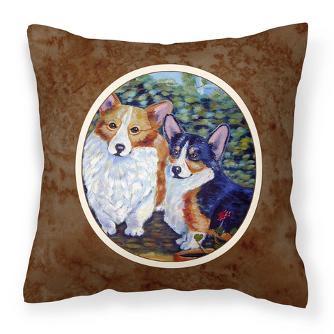 Cardigan & Pembroke Corgi Fabric Decorative Pillow