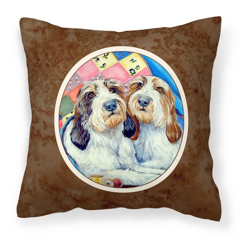 Petit Basset Griffon Vendeen Fabric Decorative Pillow