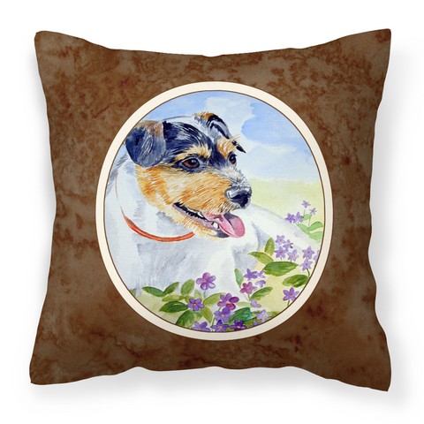 Jack Russell Terrier Fabric Decorative Pillow