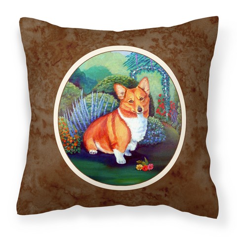 Corgi Fabric Decorative Pillow - 14 x 3 x 14 in.