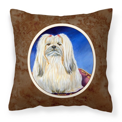 Lhasa Apso Fabric Decorative Pillow
