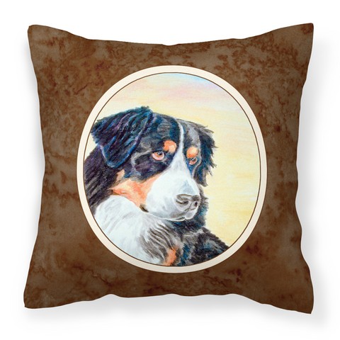 Picture of Carolines Treasures 7131PW1414 Bernese Mountain Dog Fabric Decorative Pillow, 14 x 3 x 14 in.