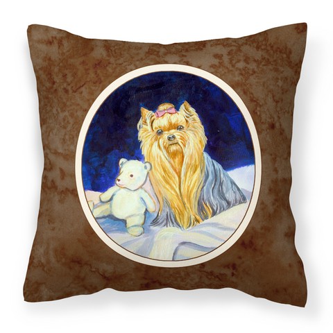 Yorkie Fabric Decorative Pillow