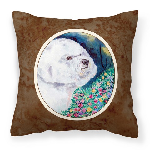 Bichon Frise Fabric Decorative Pillow