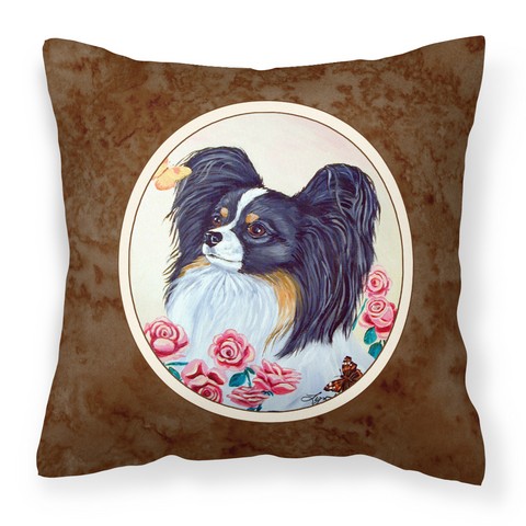 Papillon Fabric Decorative Pillow 14 x 3 x 14 in.