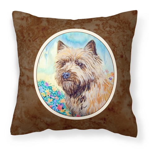Cairn Terrier Fabric Decorative Pillow