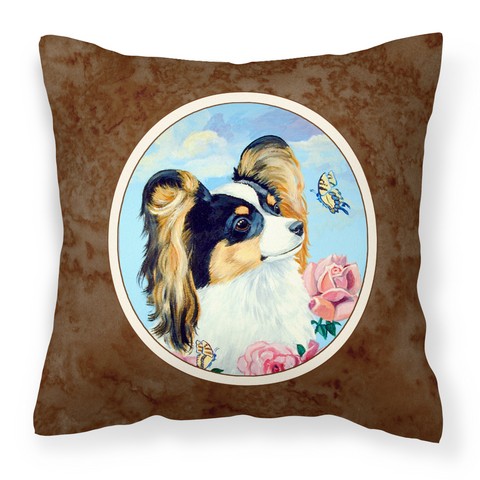Papillon Fabric Decorative Pillow - 14 x 3 x 14 in.
