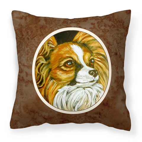 Papillon Fabric Decorative Pillow 14 x 3 x 14 in.