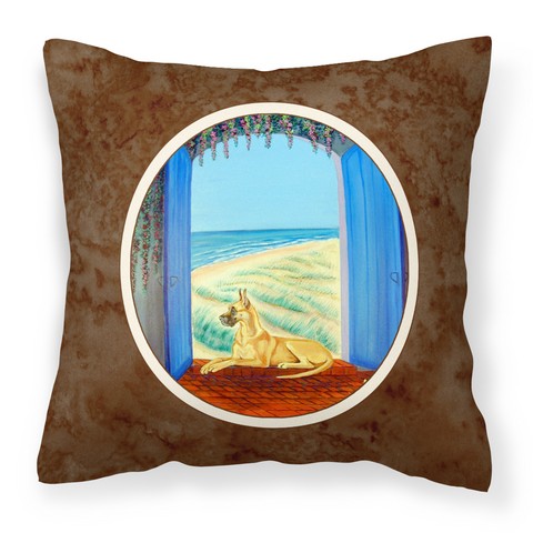 Great Dane Fabric Decorative Pillow - 14 x 3 x 14 in.