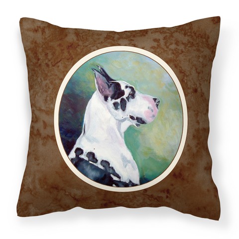 Harlequin Great Dane Fabric Decorative Pillow
