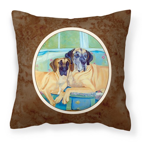 Great Dane Fabric Decorative Pillow - 14 x 3 x 14 in.