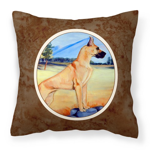 Great Dane Fabric Decorative Pillow - 14 x 3 x 14 in.