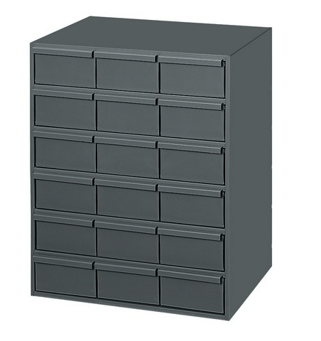Picture of Durham 006-95 11.63 in. Steel 18 Drawer Vertical Cabinet for Small Part Storage, Gray