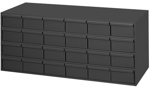 Picture of Durham 007-95 11.63 in. Steel 24 Drawer Cabinet for Small Part Storage, Gray - 14.38 x 33.75 x 11.63 in.