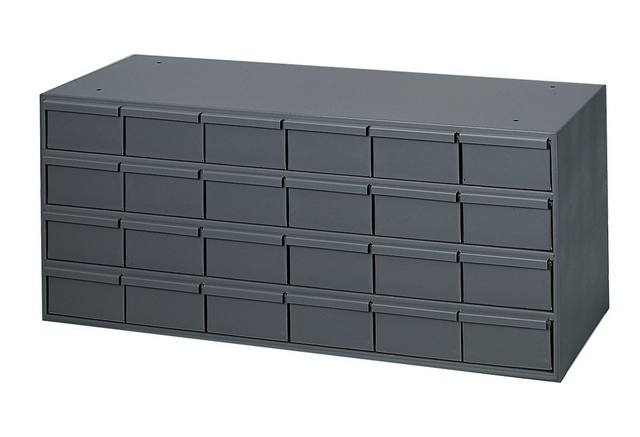 Picture of Durham 031-95 11.63 in. Steel 24 Drawer Cabinet for Small Part Storage, Gray