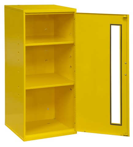 Picture of Durham 052-50 Steel Spill Control & Respirator Cabinet, Yellow
