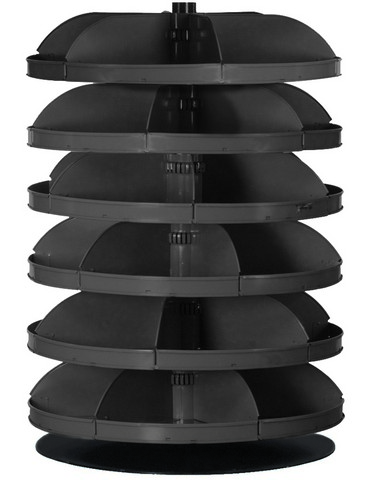 28 in. No. 95 Rotabin Storage 6 Shelf - Gray