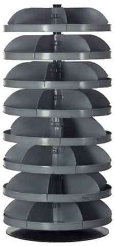 28 in. No. 95 Rotabin Storage 8 Shelf - Gray