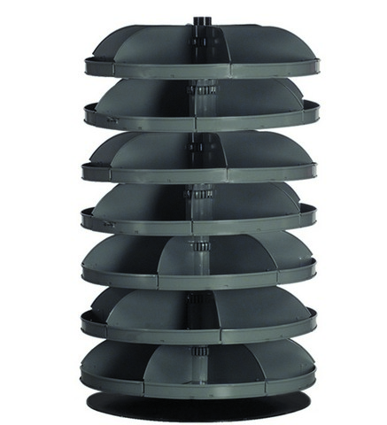 34 in. Rotabin Storage 7 Shelf No. 95, Gray