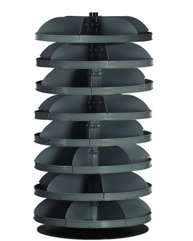 34 in. Rotabin Storage 8 Shelf No. 95, Gray